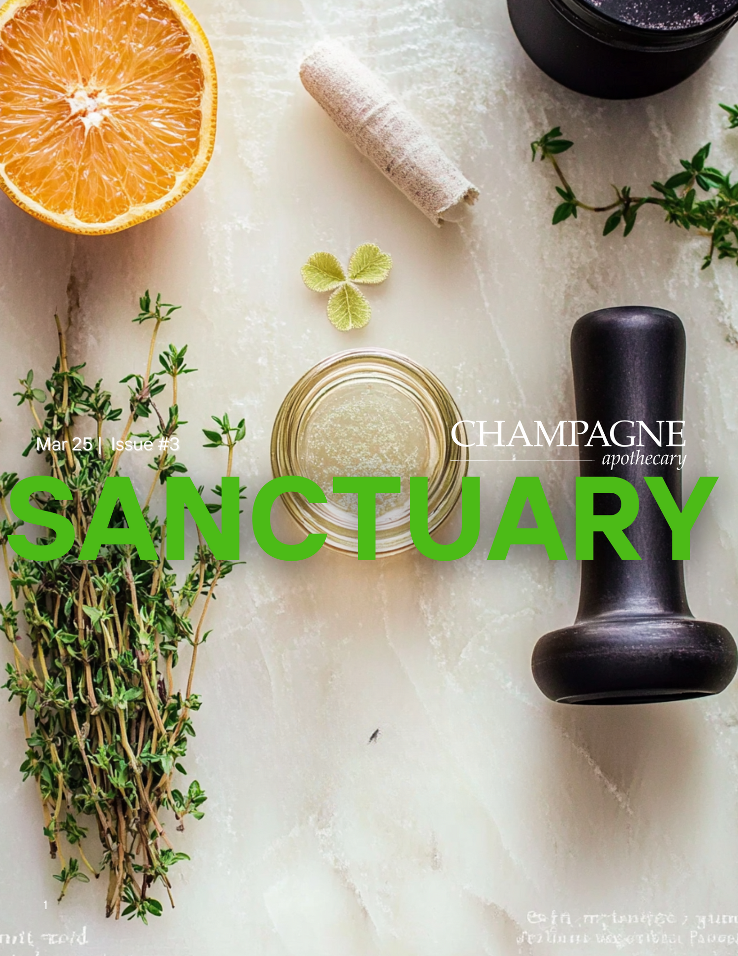 Champagne Apothecary's Sanctuary Magazine Mar '25 | Issue #3