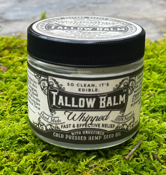 Tallow Balm Body Moisturizer - Whipped w/Hemp Seed Oil