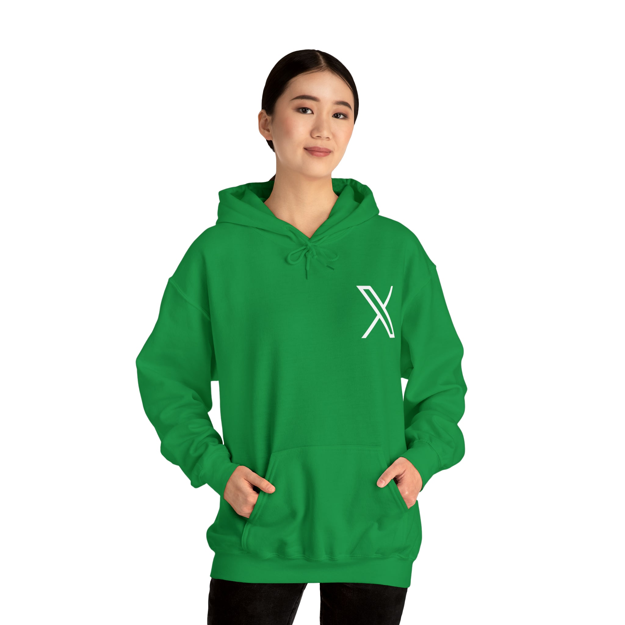 Support 𝕏 Unisex Heavy Blend™ Hooded Sweatshirt