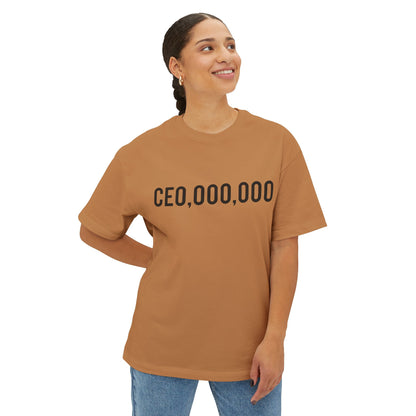 CEO Millionaire Unisex Oversized Tee