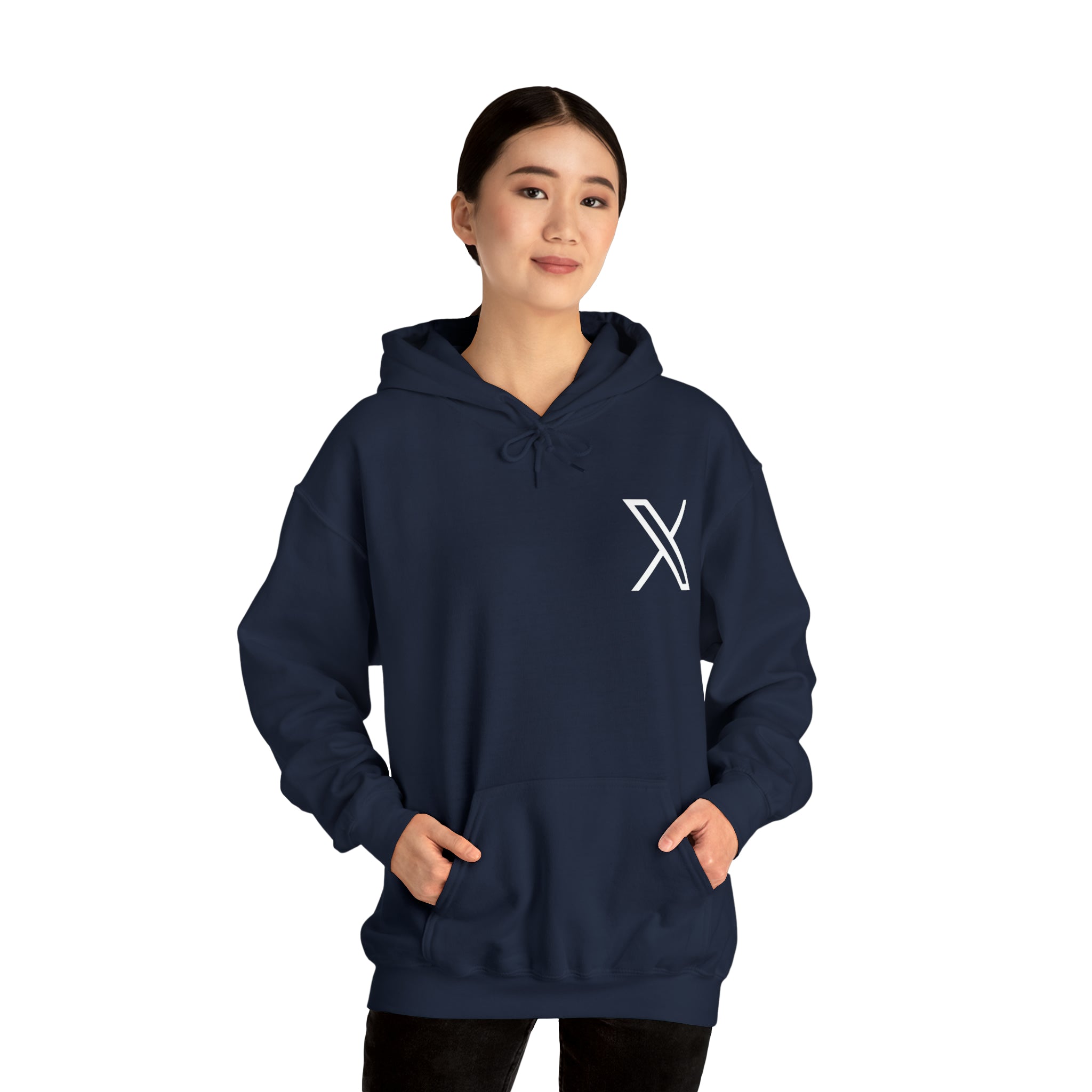 Support 𝕏 Unisex Heavy Blend™ Hooded Sweatshirt