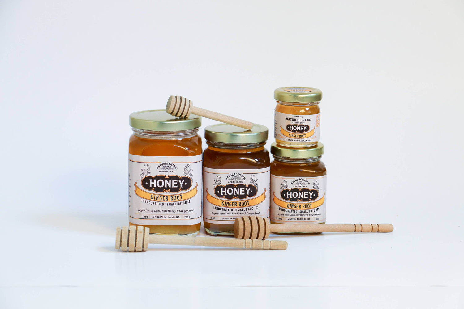 Herbal Infused Jars of Raw Honey