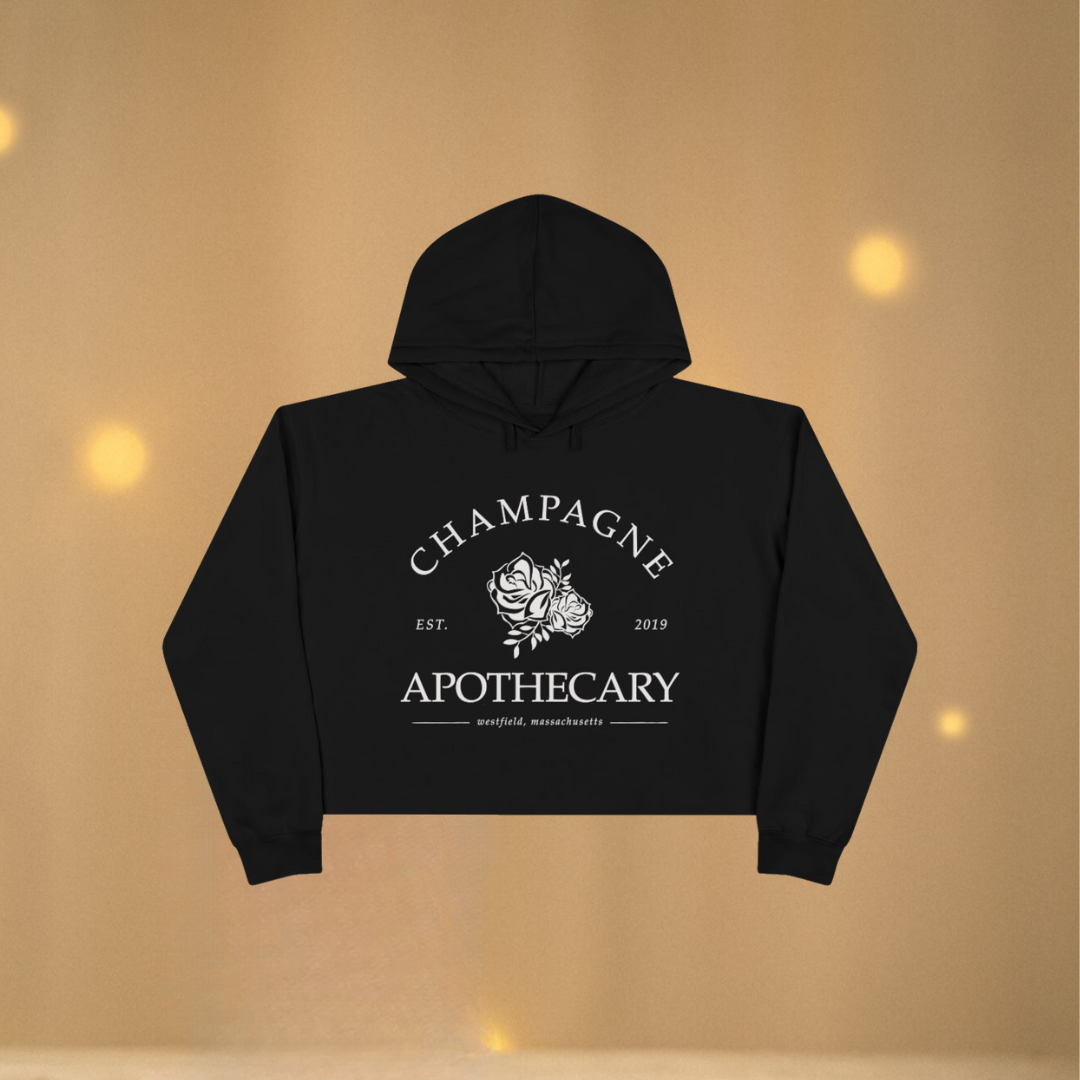 Champagne Apothecary Crop Hoodie