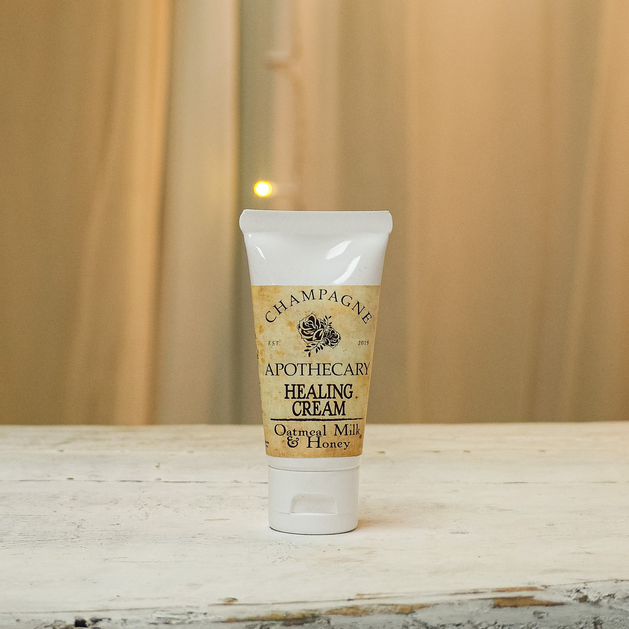 Champagne Apothecary Healing Cream helps to restore and heal dry, cracked &amp; painful skin! You will feel the difference with the first use.  Our Healing Cream will leave your hands and feet softer than they&