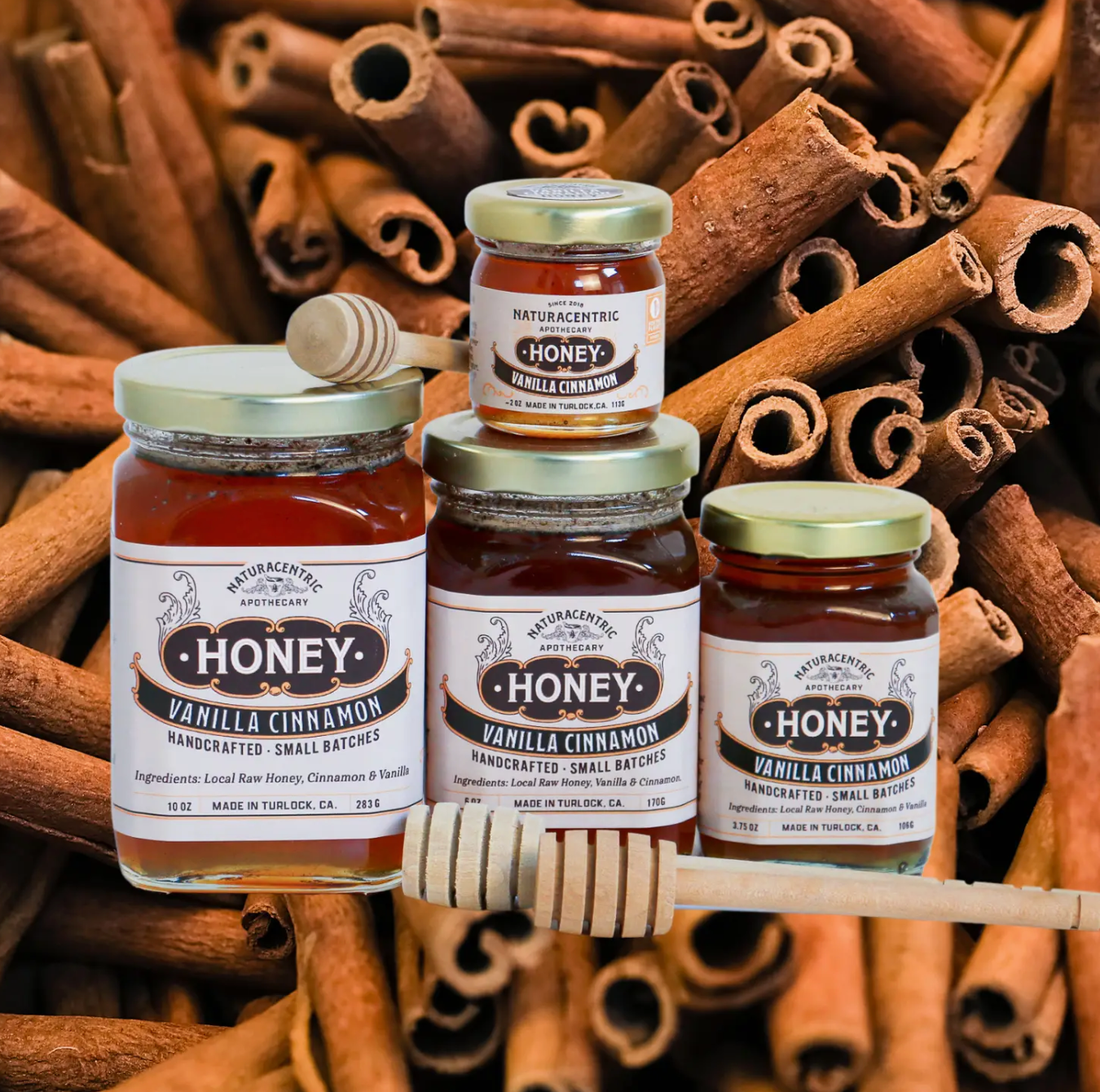 Herbal Infused Jars of Raw Honey