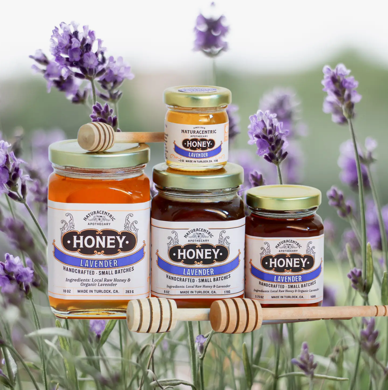 Herbal Infused Jars of Raw Honey