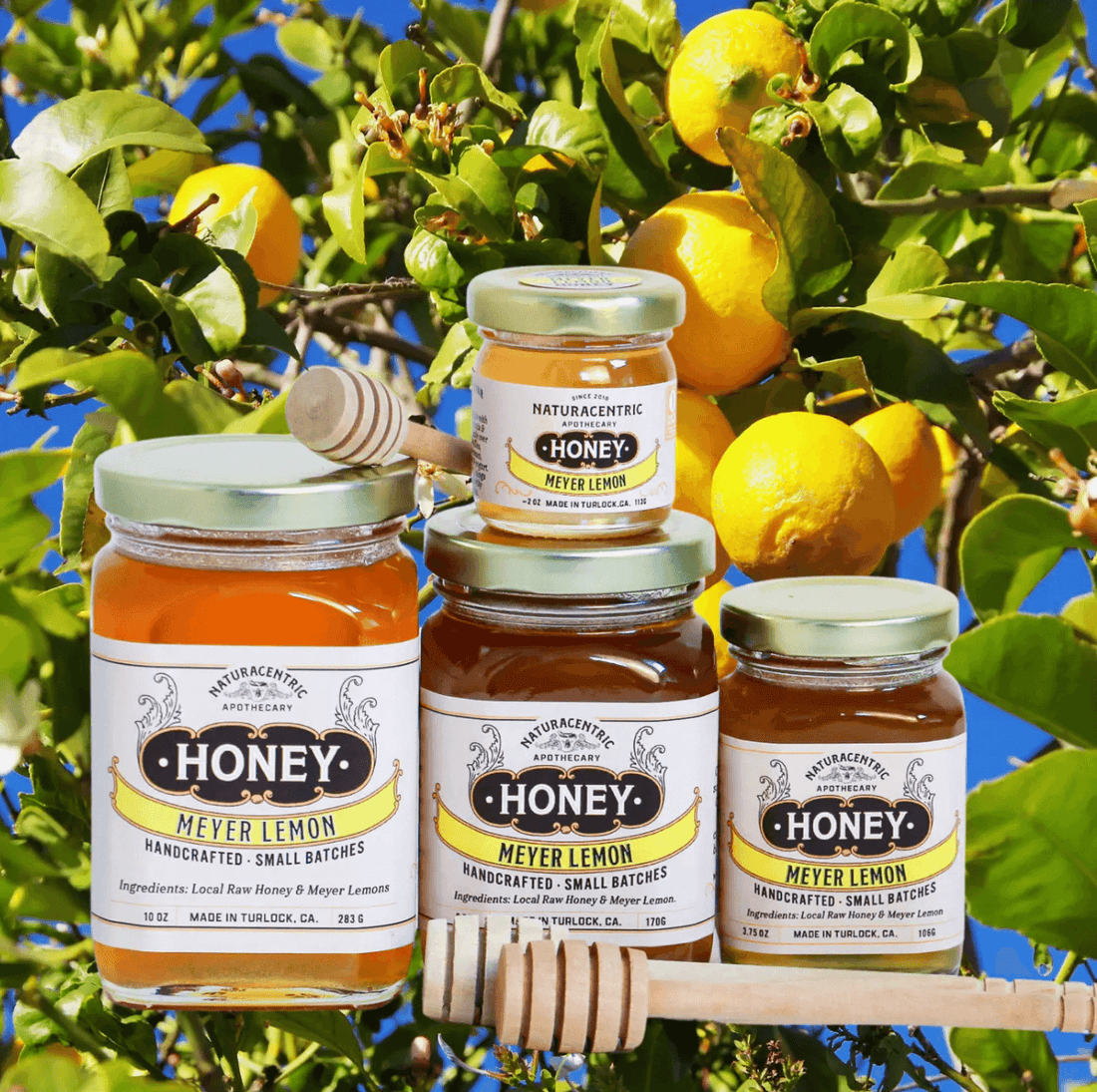 Herbal Infused Meyer Lemon Raw Honey