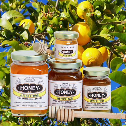 Herbal Infused Jars of Raw Honey