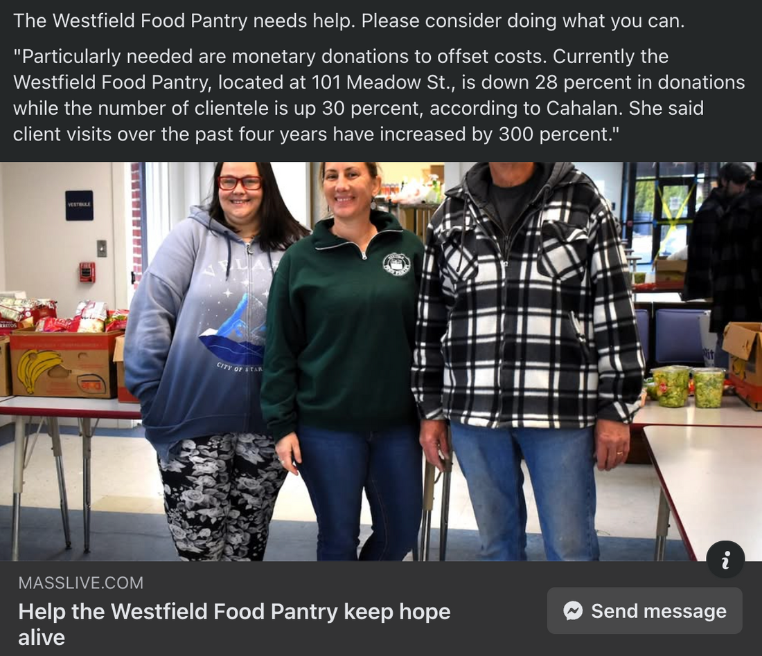 Holiday $10 Donation to the Food Pantry