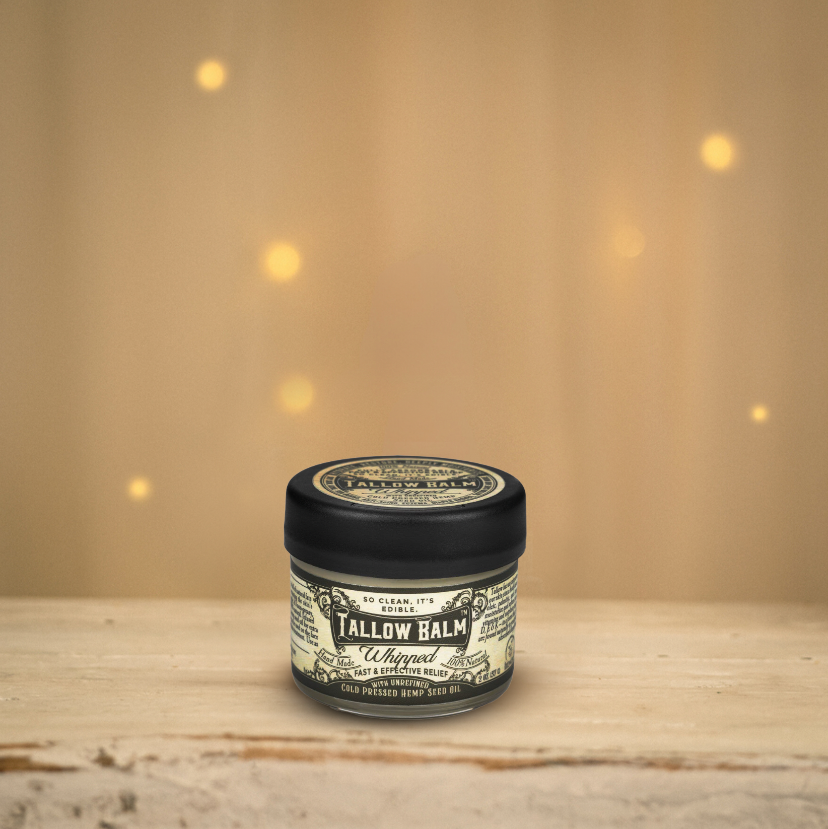 Tallow Balm Body Moisturizer - Whipped w/Hemp Seed Oil