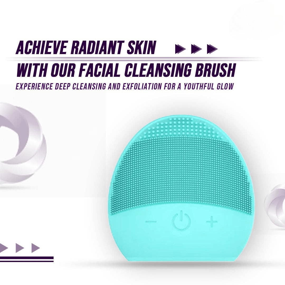 Rechargeable Facial Cleansing Brush for deep cleansing and exfoliation, promoting radiant and youthful skin.