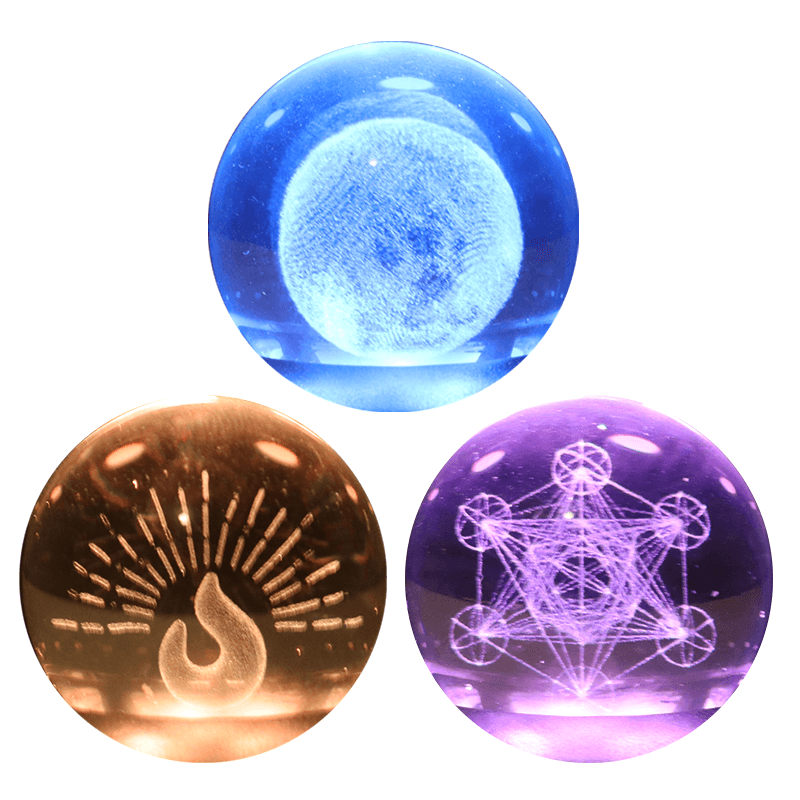 Oracle Crystal Ball Flame Essential Oil Diffuser