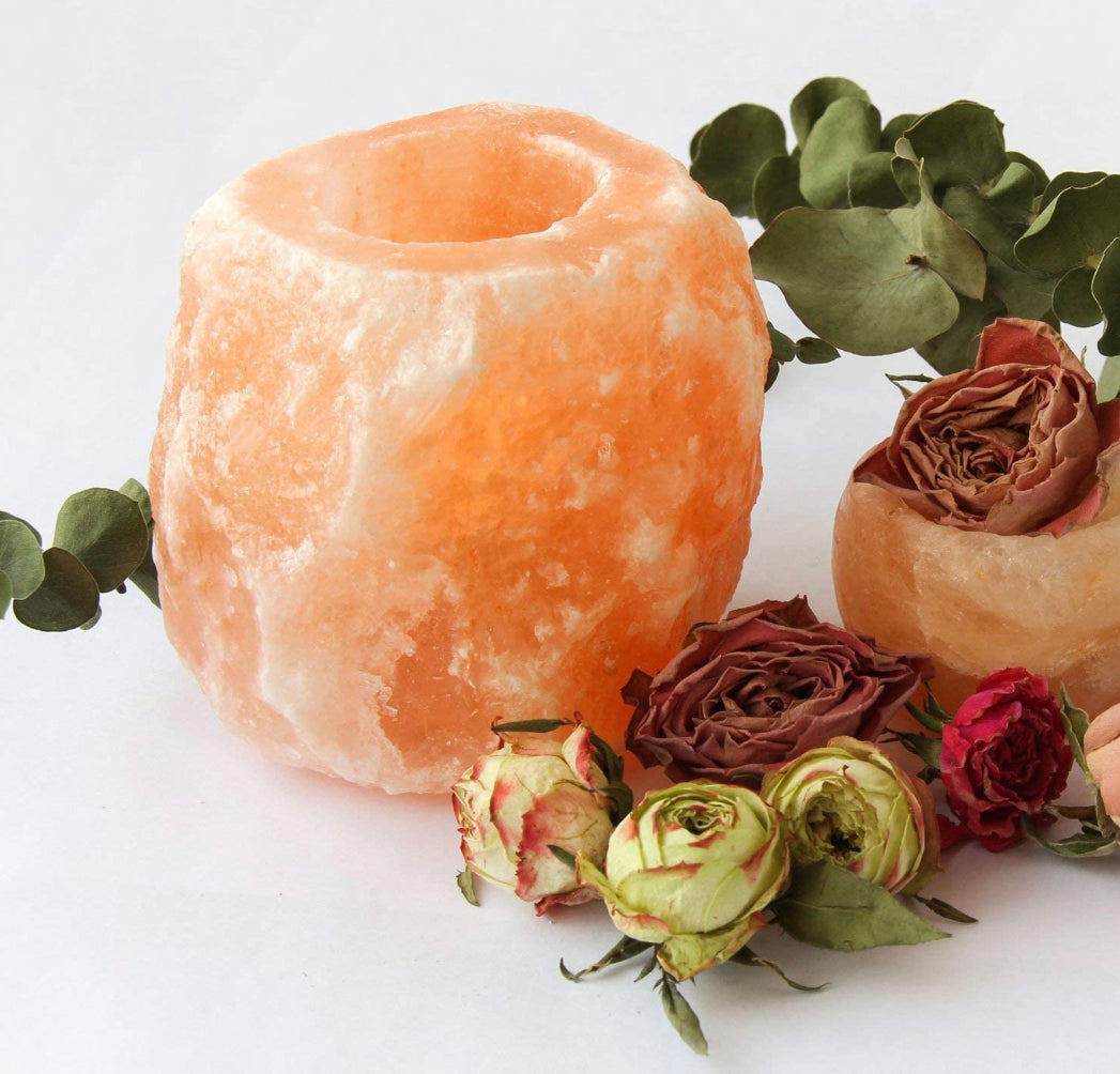 Himalayan Salt Tea Light Candle Holders