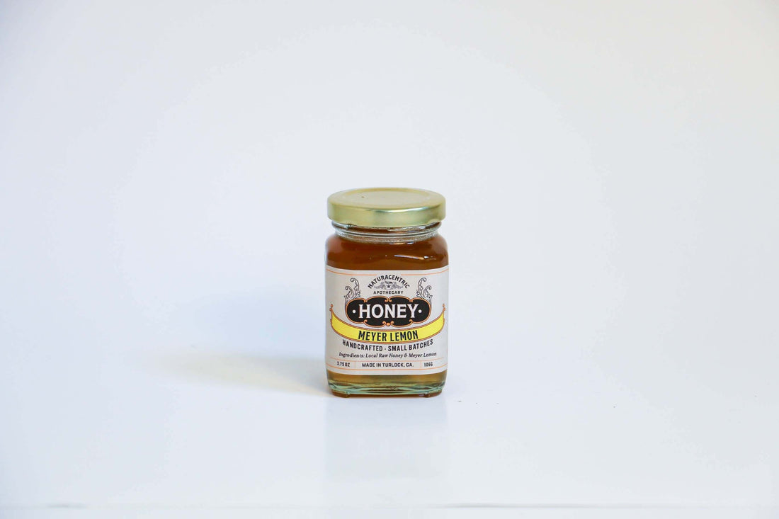 Herbal Infused Meyer Lemon Raw Honey