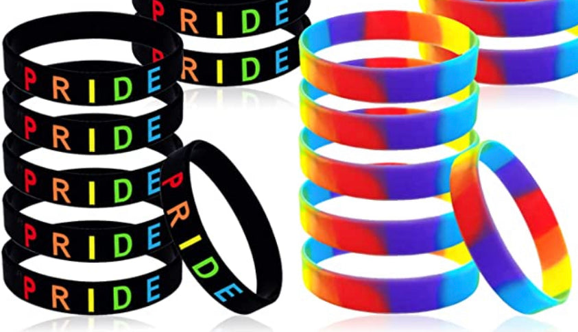 Pride/Rainbow Bracelet - Rubber Bracelets/Wristbands