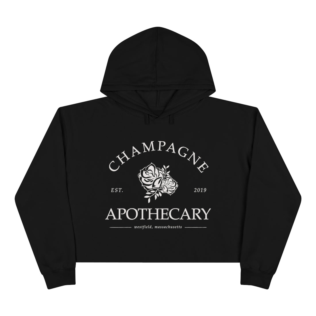 Champagne Apothecary Crop Hoodie