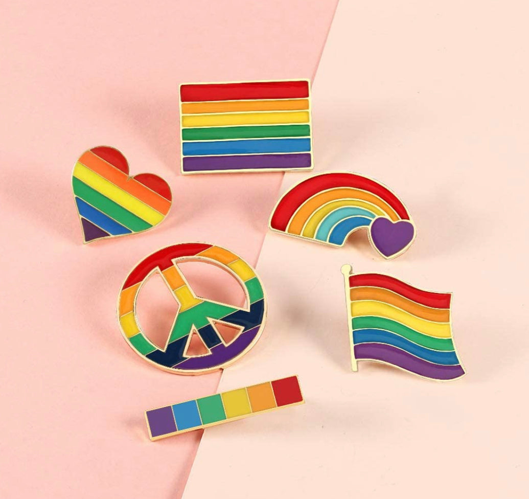 Rainbow/Pride Enamel Lapel Pins