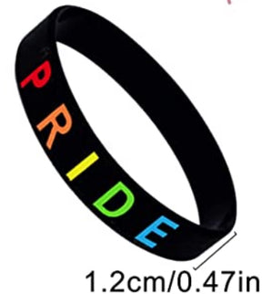 Open image in slideshow, Pride/Rainbow Bracelet - Rubber Bracelets/Wristbands
