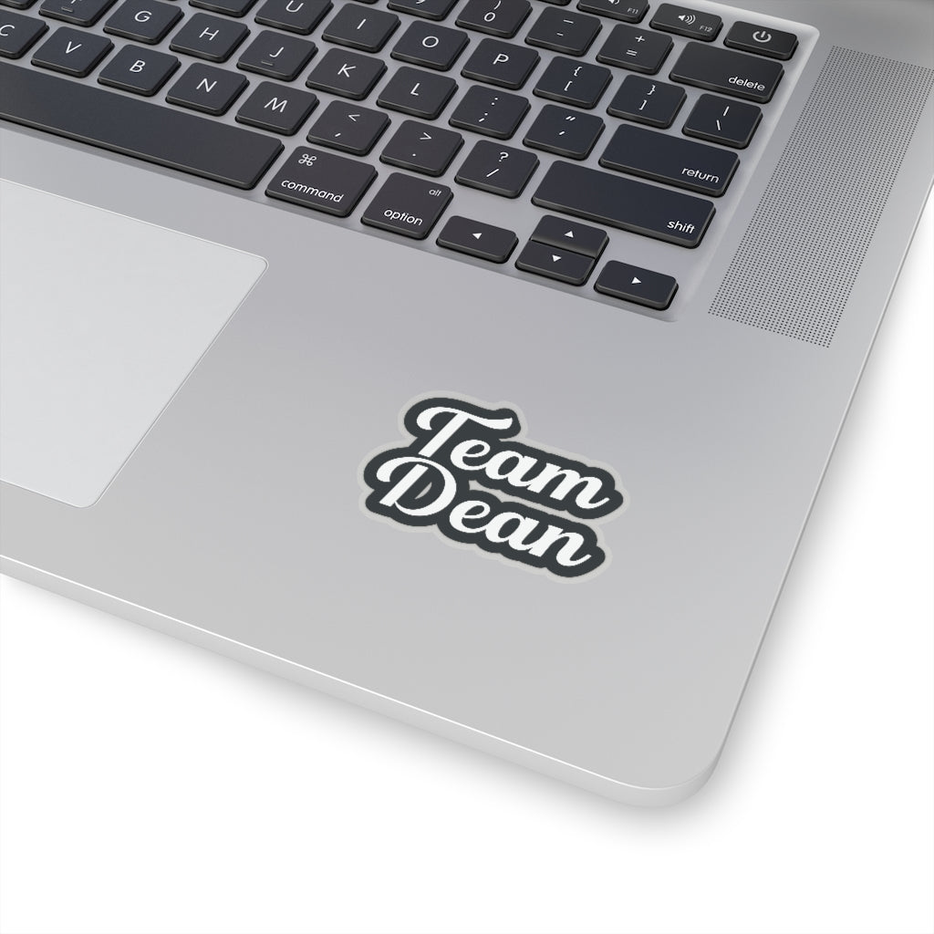 &quot;Team Dean&quot; Stickers - Blk / Ice Wht