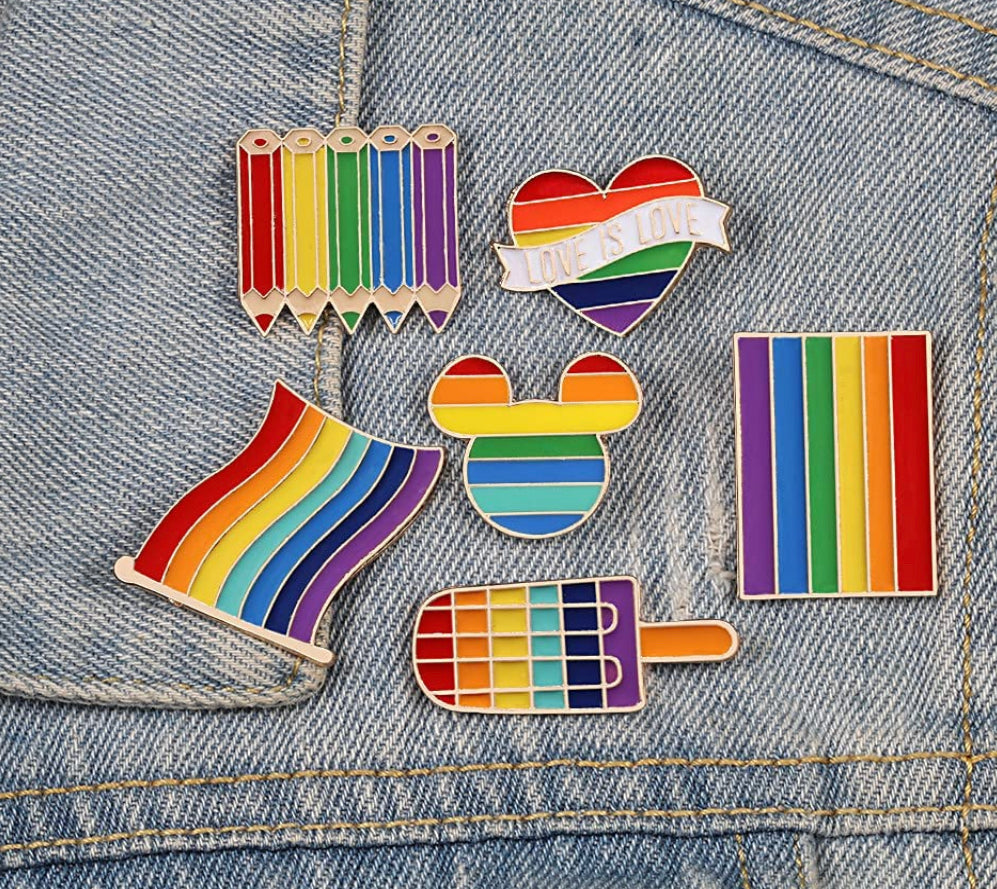 Rainbow/Pride Enamel Lapel Pins