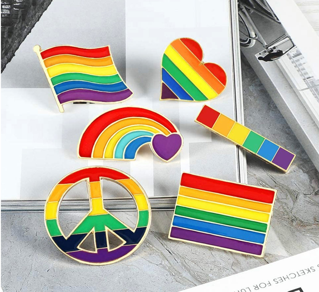 Rainbow/Pride Enamel Lapel Pins