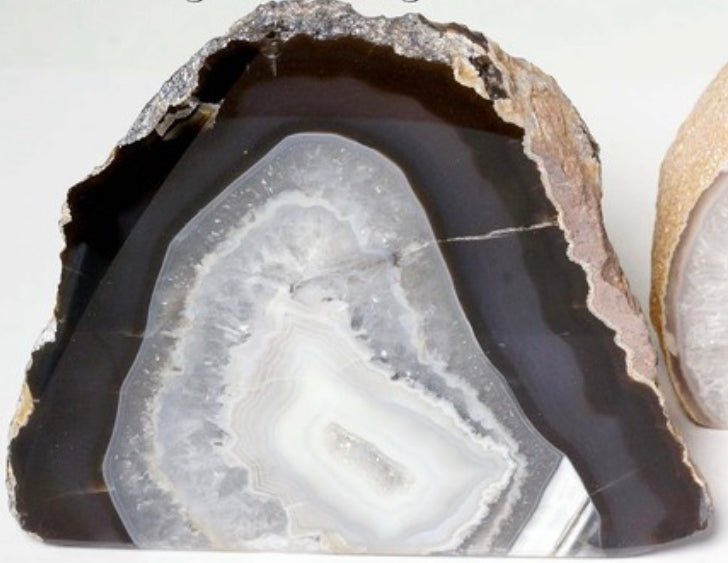 Natural Agate Geode Candle Holder