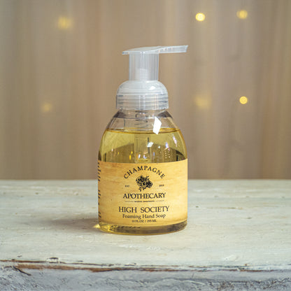 high society  foaming hand soap from champagne apothecary