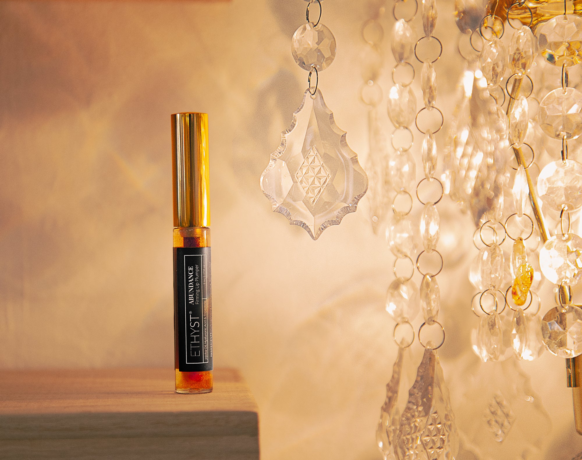 ETHYST® Abundance Firming Lip Plumper™ contains two active ingredients that help to create volume and enhance the appearance of your lips. Found at Champagne Apothecary in Westfield, Massachusetts on School Street or the online shop.