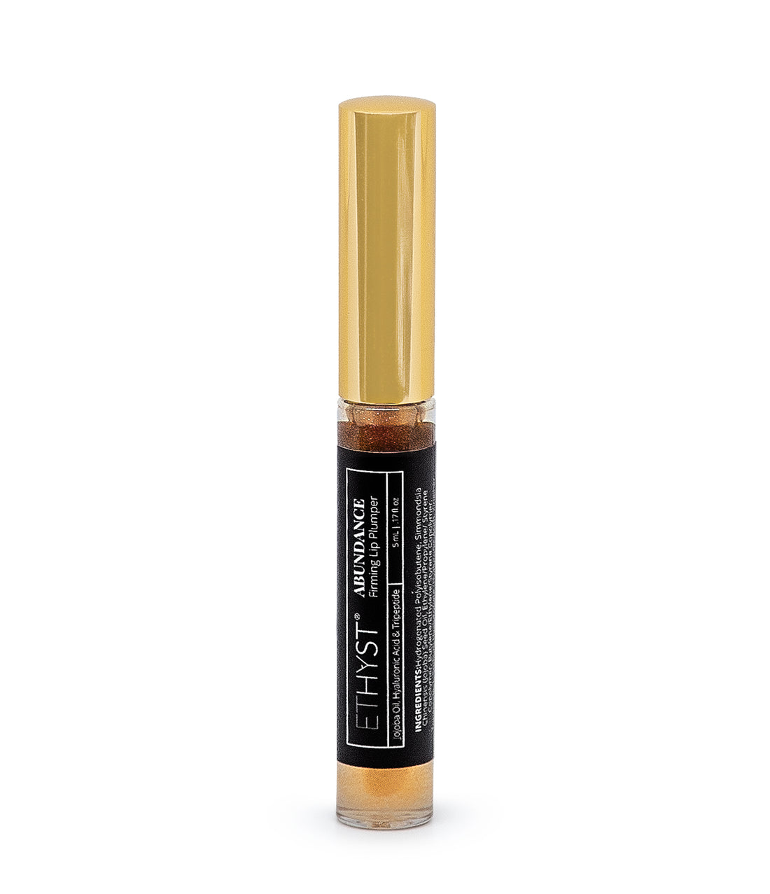 ETHYST® Abundance Firming Lip Plumper™ contains two active ingredients that help to create volume and enhance the appearance of your lips. Found at Champagne Apothecary in Westfield, Massachusetts on School Street or the online shop.