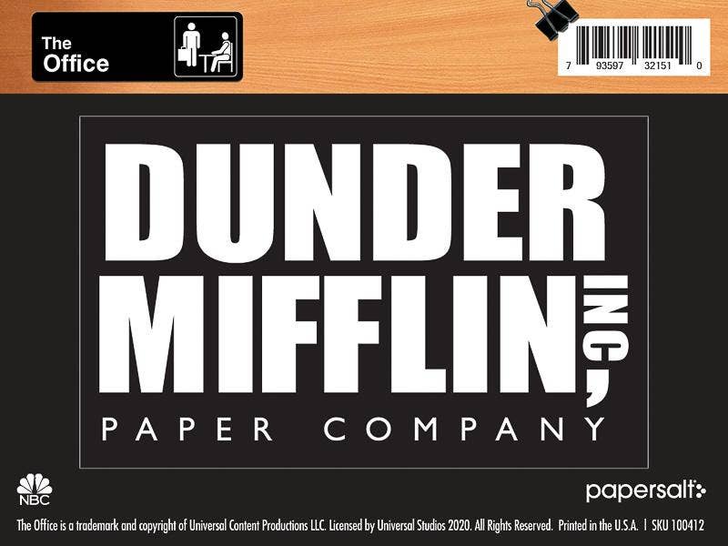 The Office: Dunder Mifflin Logo Kiss-Cut Sticker