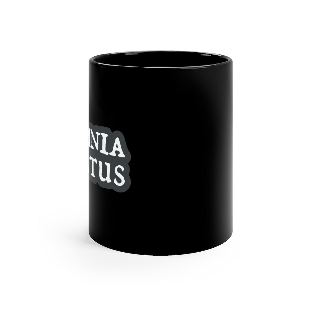 &quot;In Omnia Paratus&quot; 11oz Coffee Mug - Blk / Ice Wht