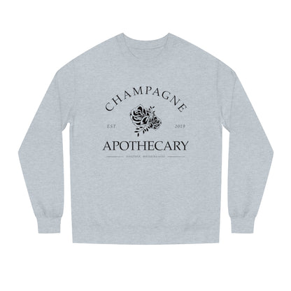 Champagne Apothecary Est. Logo Unisex Crew Neck Sweatshirt - Blk Logo