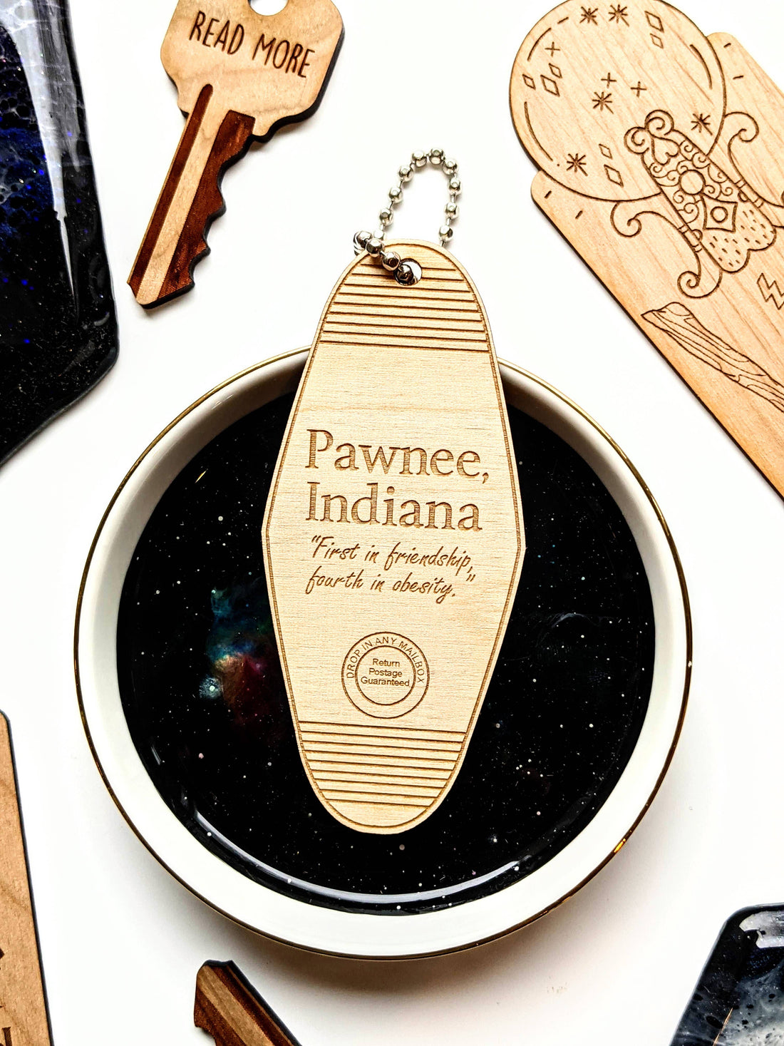 Park &amp; Rec Vintage Hotel Keychain