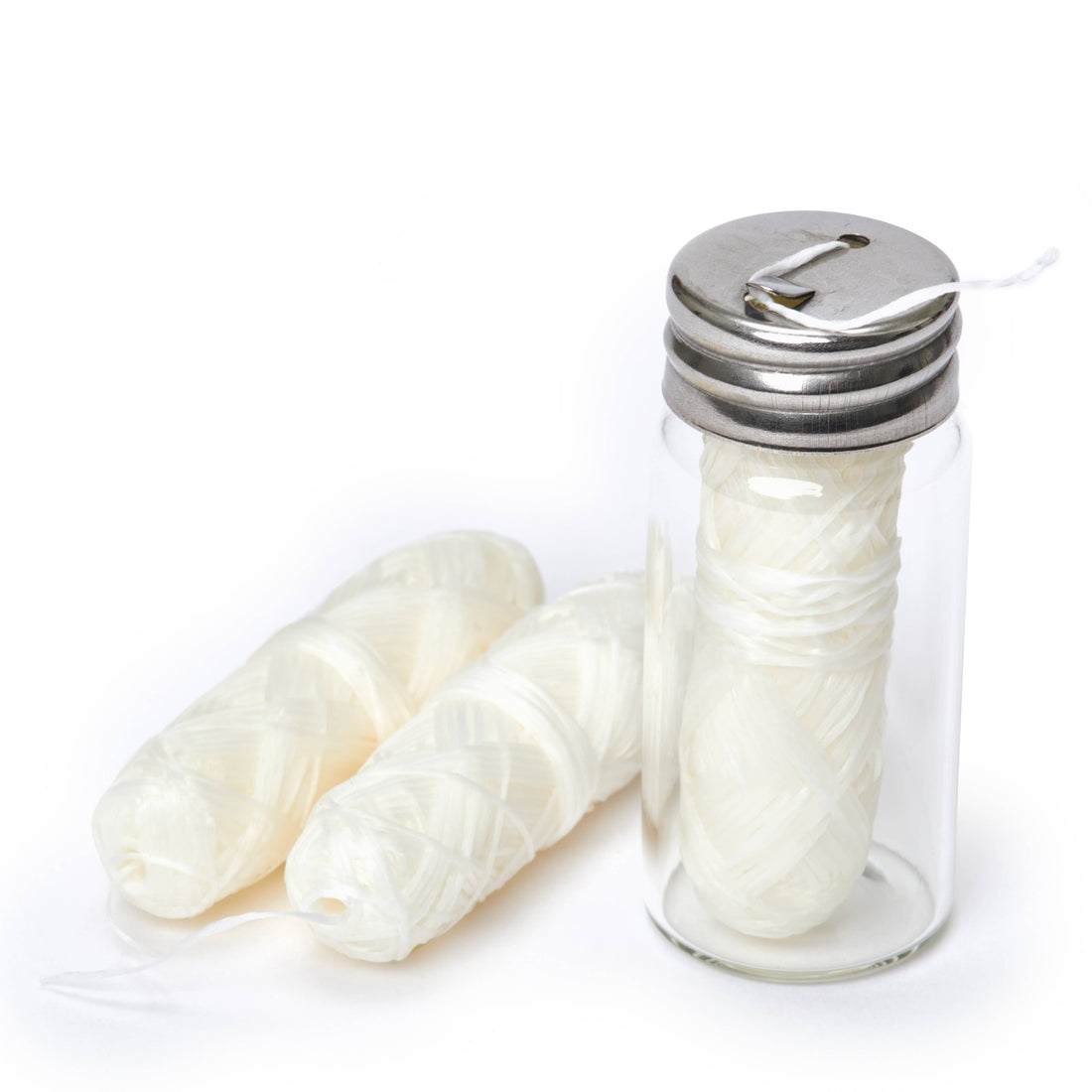 Biodegradable Dental Floss Bundle (Glass Jar + 2 Refills)